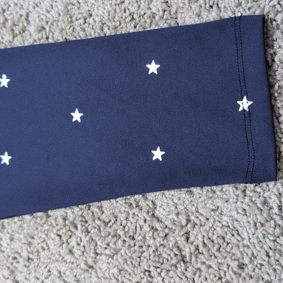 Beach Riot Sport Cara Star Studded Leggings Navy Blue Silver Stud Stars Size Med - Picture 6 of 12